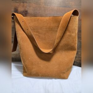 Madewell suede Bucket Bag